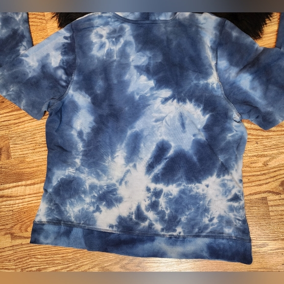 Made For Life Blue & White Tie Dye Zip-up Hoodie Women’s Size PL - Picture 7 of 8